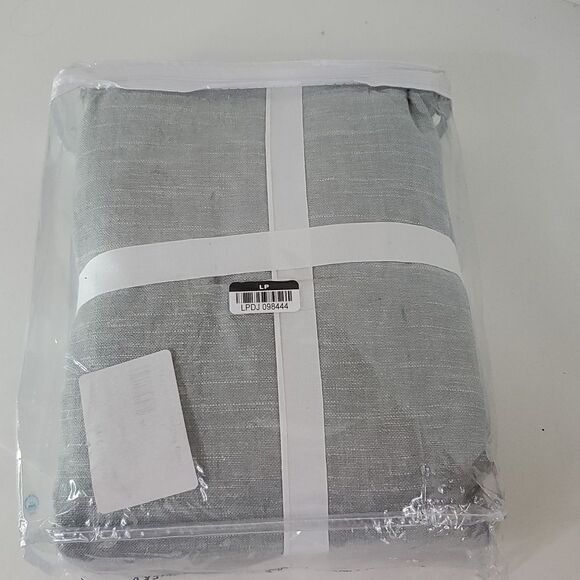 Pottery Barn Emery Linen Curtain Mineral Blue 50" x 96" - Picture 3 of 7